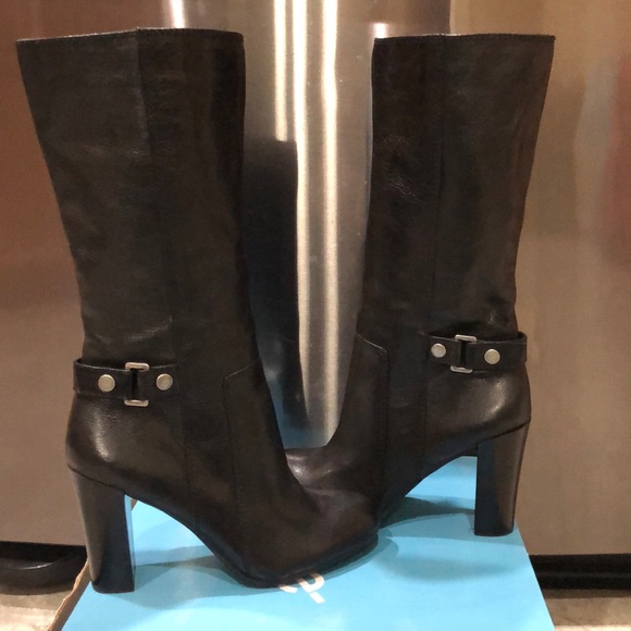 Nine West Shoes - NWOT ninewest black leather zippered boots